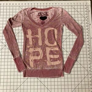 NWOT Peace Generation Women’s Size Small Hope‎ Shirt